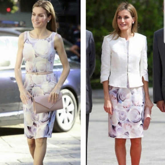 Boss Hugo Floral Rose Print Dress - Picture 3 of 16